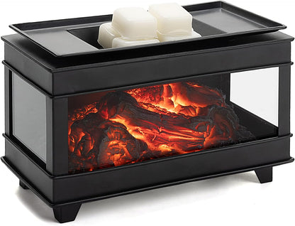YSong Freestanding Fireplace Wax Warmer,Electric Wax Melt Warmer,Wax Warmer for Scented Wax Melts,Metal Wax Melter,Candle Wax Burner Fragrance Warmer for Home Decor Office,Spa and Aromatherapy