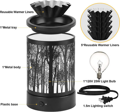 Hituiter Electric Wax Melt Warmer Fragrance Warmer for Scented Wax Melts Classic t Design Home Accessories (Forest animals)