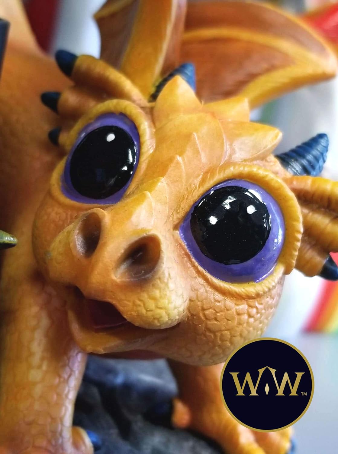 World of Wonders Mini Dragon Figurines Decorative Electric Wax Warmer Lamp | Dragon Oil Warmer Home Scent Machine | Desk Sculpture and Bookshelf Decor - 7.5"