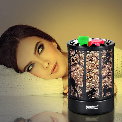 Hituiter Electric Wax Melt Warmer Fragrance Warmer for Scented Wax Melts Classic t Design Home Accessories (Forest animals)