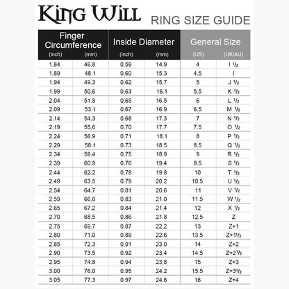 King Will GEM Mens 8mm Black Polished Finish Tungsten Carbide Ring Cubic Zircon Stones Flat Style