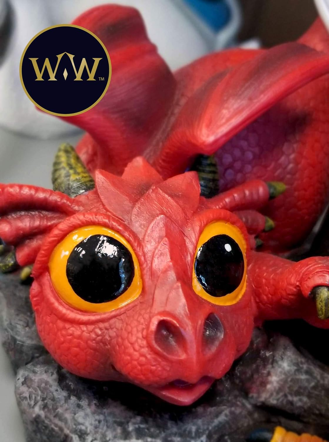 World of Wonders Mini Dragon Figurines Decorative Electric Wax Warmer Lamp | Dragon Oil Warmer Home Scent Machine | Desk Sculpture and Bookshelf Decor - 7.5"