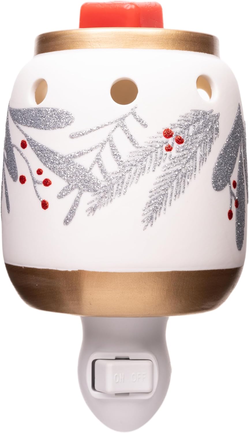 Scentsationals Holiday Accent Wax Warmer - Scented Wax Cube Melter - Electric Fragrance Plugin - Air Freshener & Home Decor Winter Collection Snowman Wintery Winston