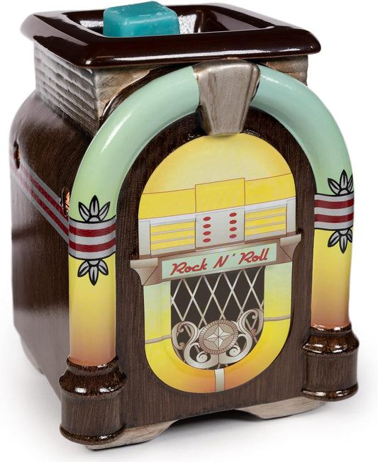 Scentsationals Vintage Collection - Scented Wax Warmer - Retro Travel Wax Cube Melter & Burner - Electric Fragrance Home Air Freshener Gift (Juke Box)