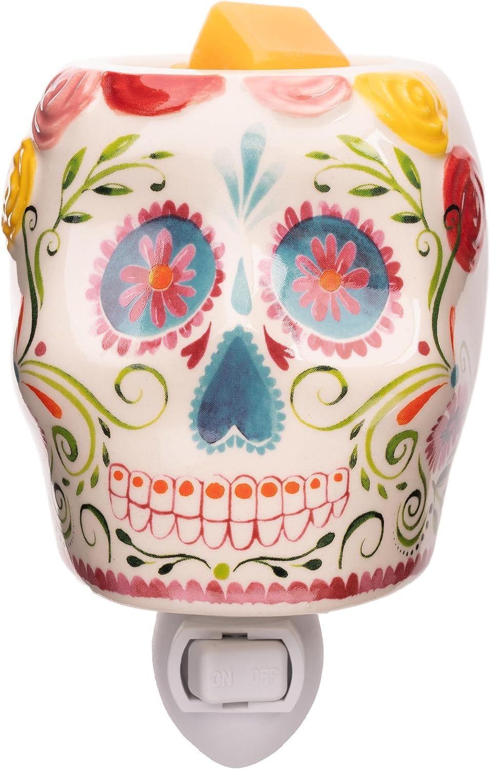 Scentsationals Day of The Dead Collection Scented Wax Cube Warmer Wax Melt Fragrance Melter - Electric Home Air Freshener Home Decor Candle Replacement Dia de Los Muertos Decorations Corona De Flores