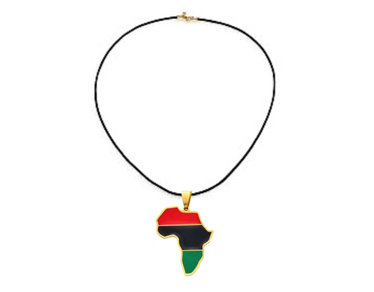 Pan African Map Necklace