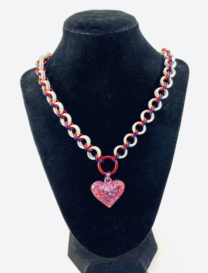 American Grafitti Sub Heart Discreet Daytime Choker