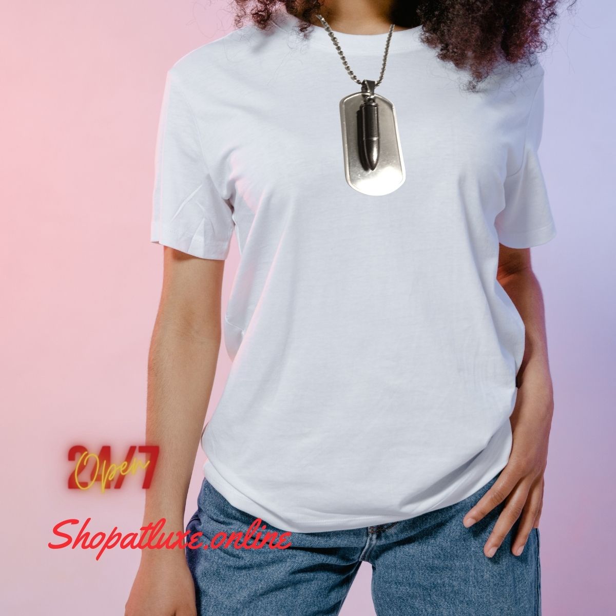 American Military Dog Tag Necklace