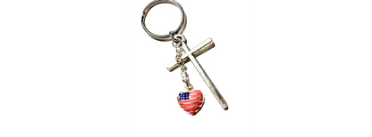 Americana Faith Custom Keyring
