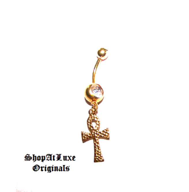 Egyptian Ankh Belly Ring