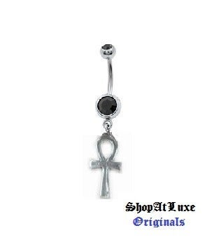 Egyptian Ankh Belly Ring