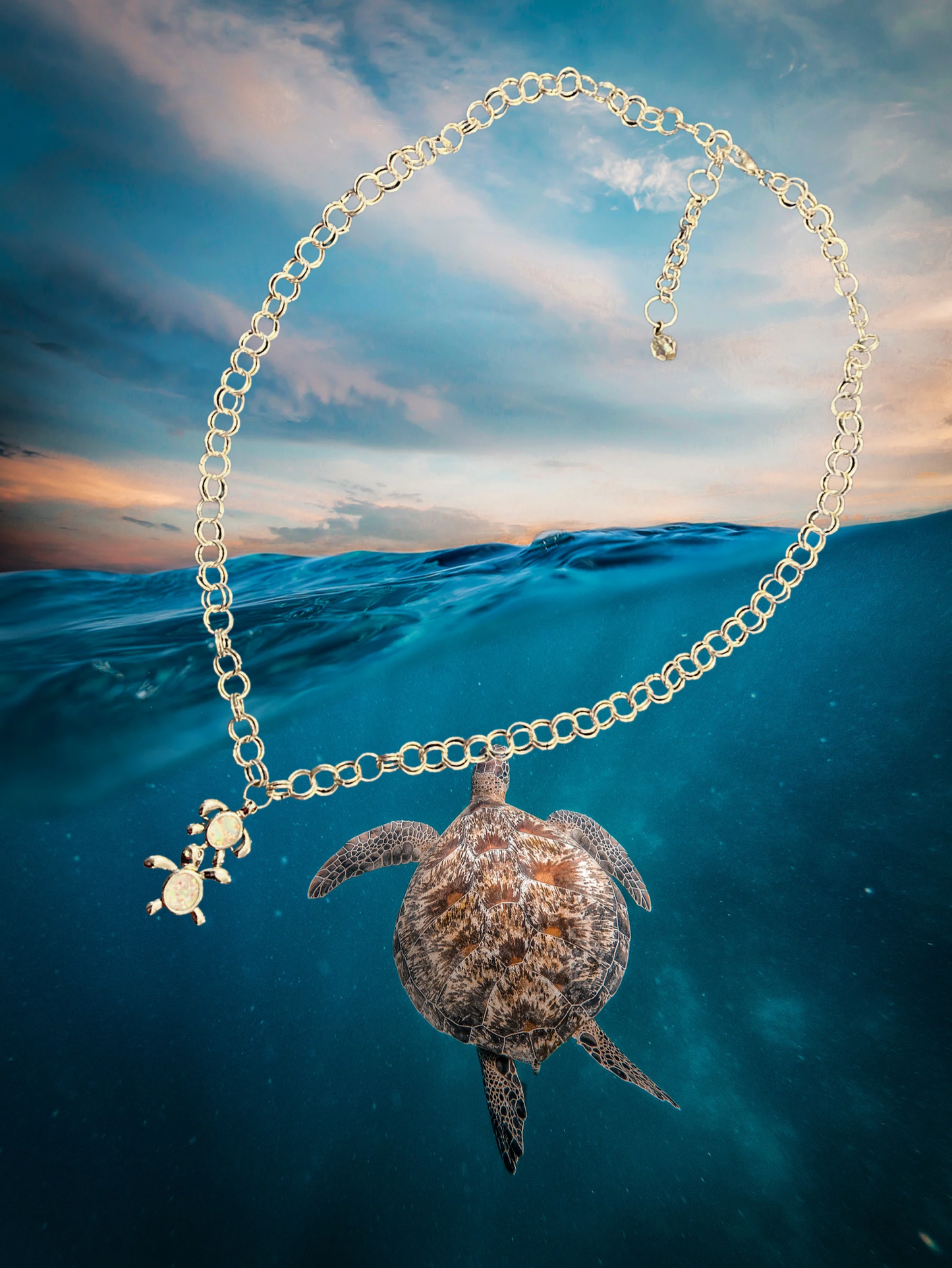 Sea Turtles Resort Wear Chainmaille Choker