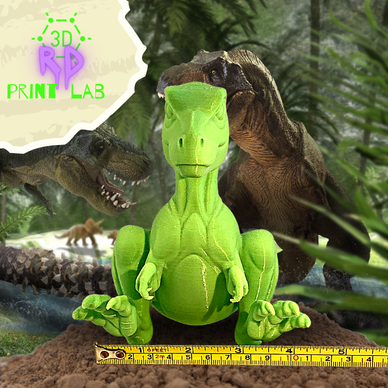 DINO LOVE 3D PRINTED FIGURE