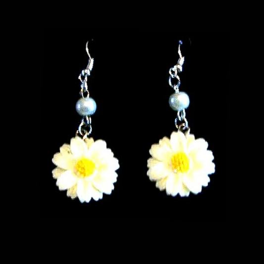 Resin Daisy Earrings