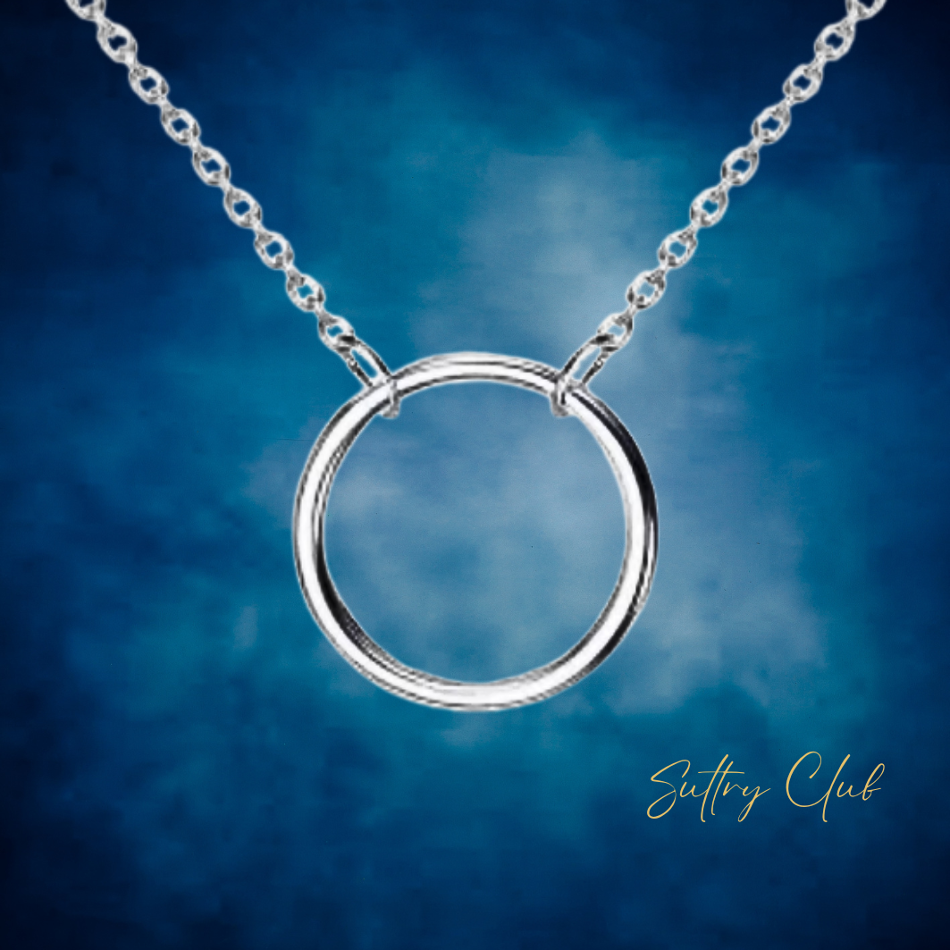 Discreet Daytime Open Circle Necklace