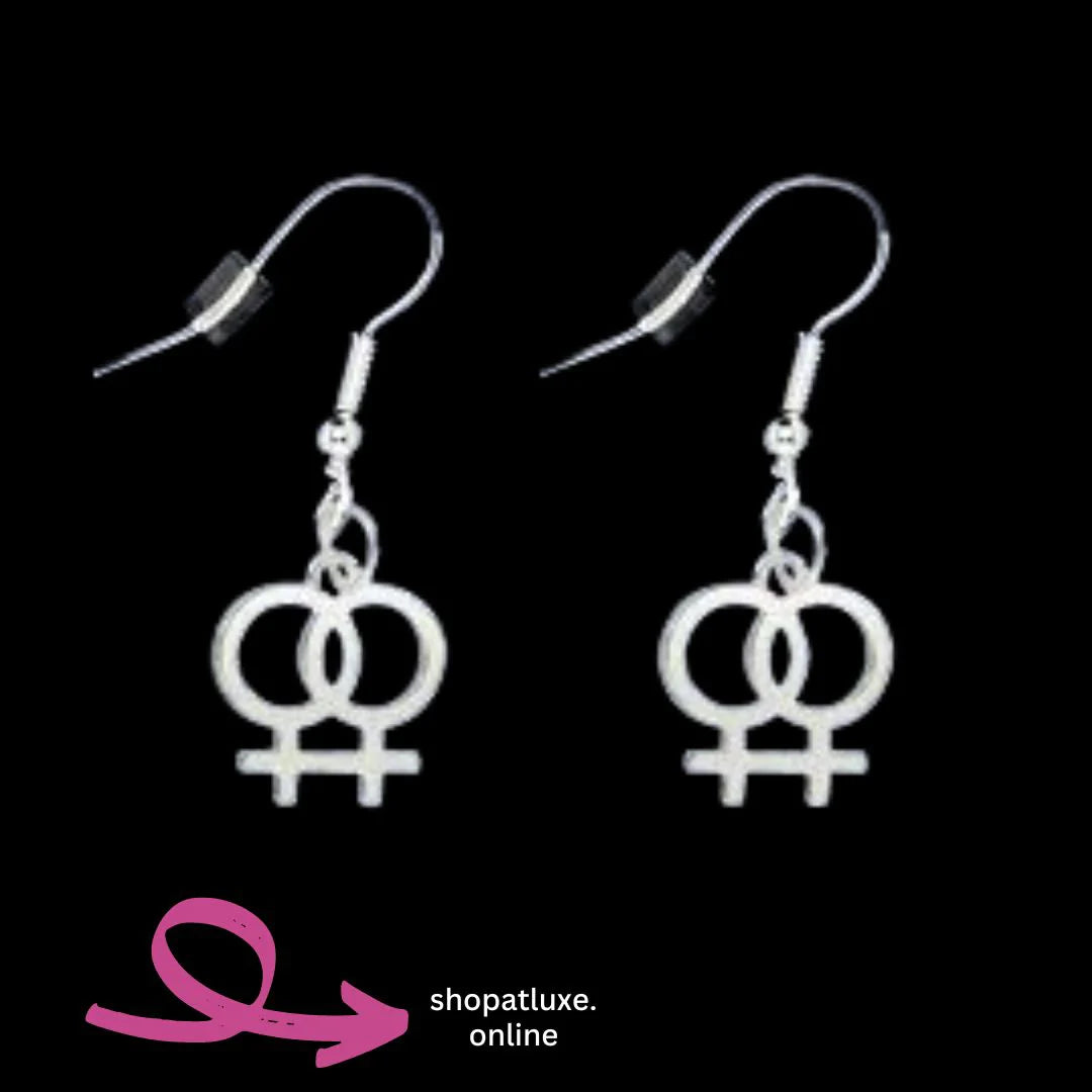 Love Is Love Lesbian Pride Earrings