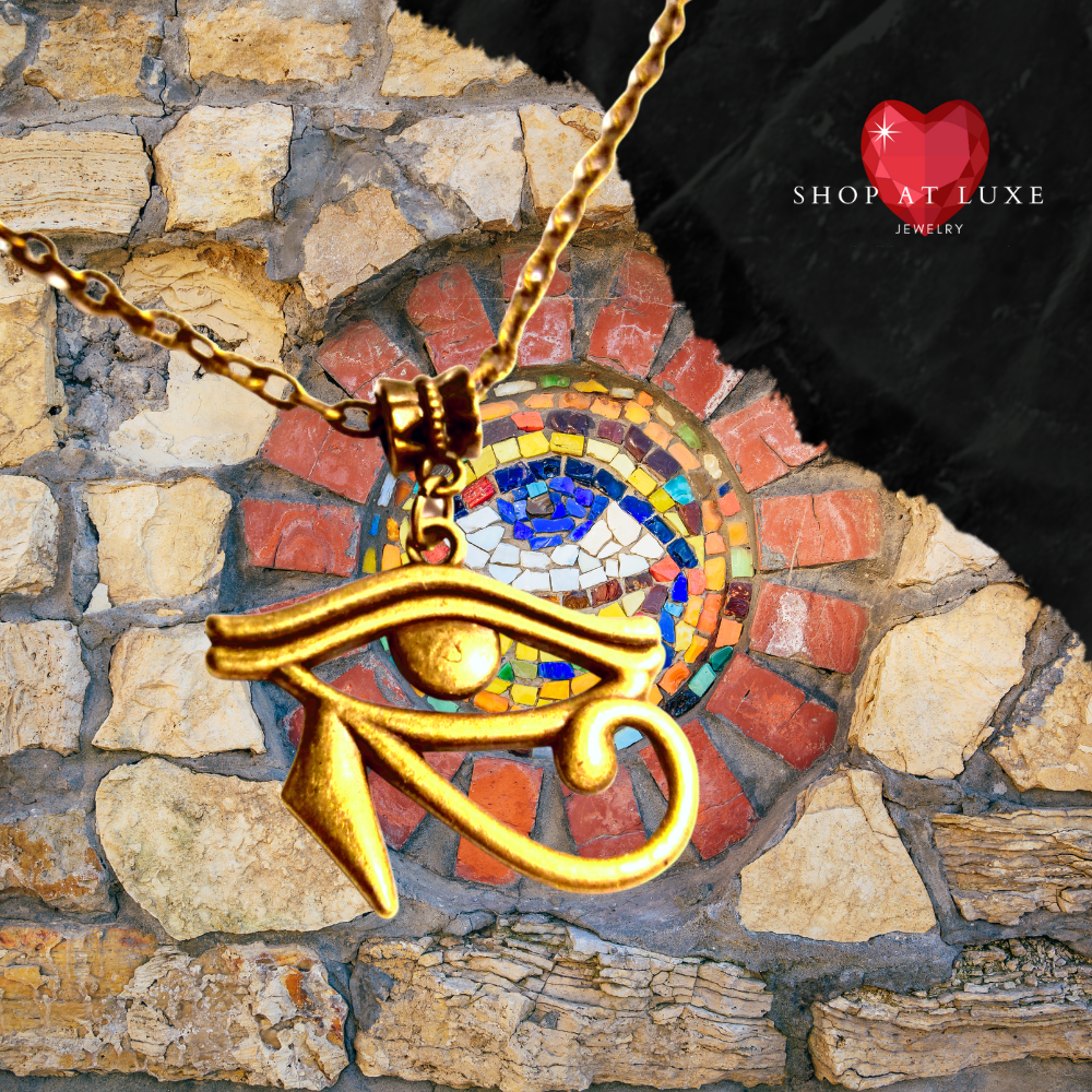 Eye of Horus Antique Bronze Necklace