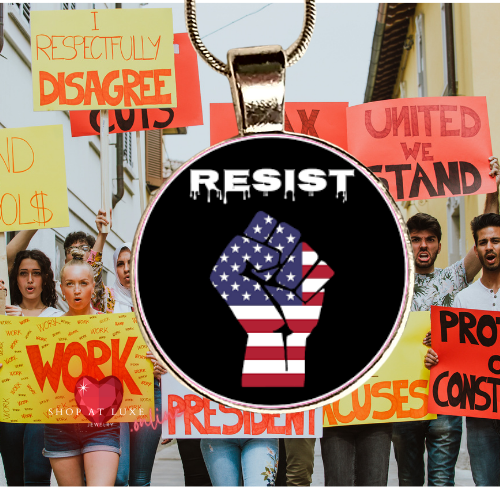 RESIST Peaceful Protest Necklace