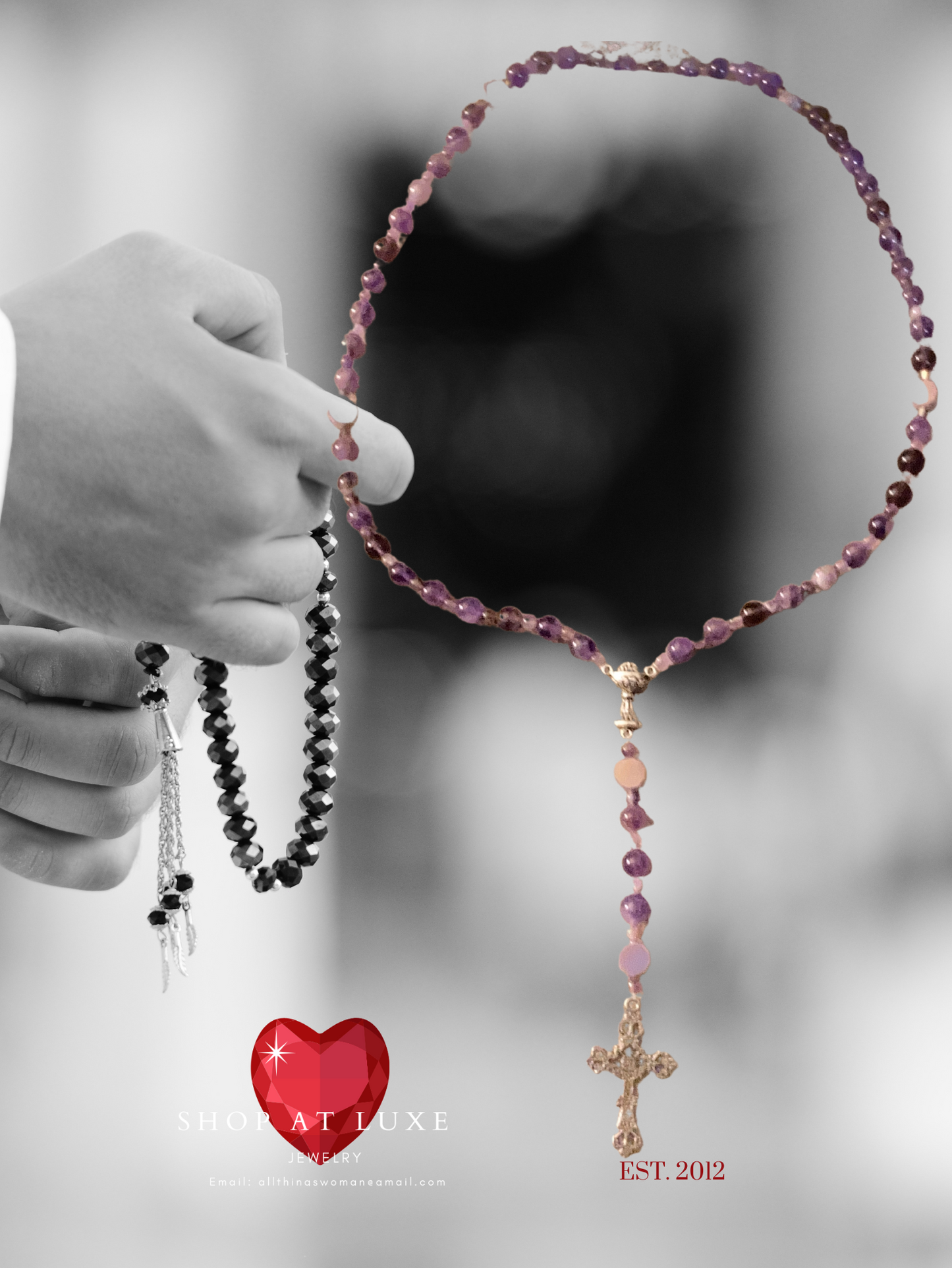 Genuine Amethyst Catholic Rosary