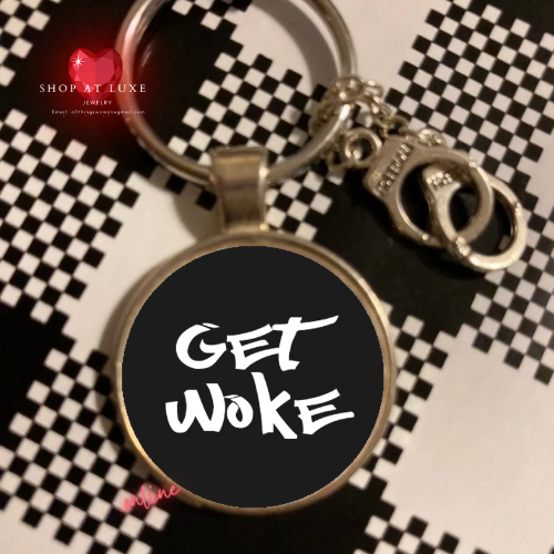 Get Woke Peaceful Protest Collection Keyring and Charm