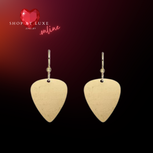 THE ORIGINAL Steel Guitar Pick Earrings