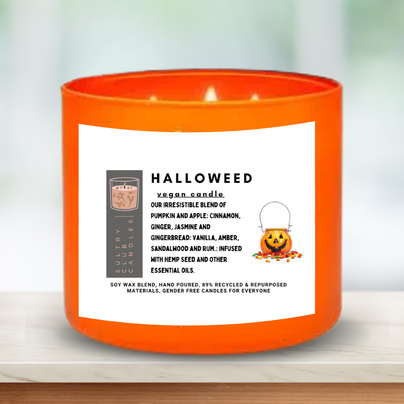 HALLOWEED 8 Oz Vegan Candle