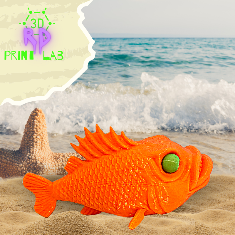 HUNGRY FISH NOVELTY 3D PRINT