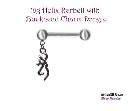 Helix 18g Barbell With Buckhead Dangle