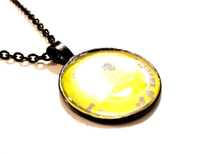 I Am Not A Fascist Black Smiley Retro Necklace- Original