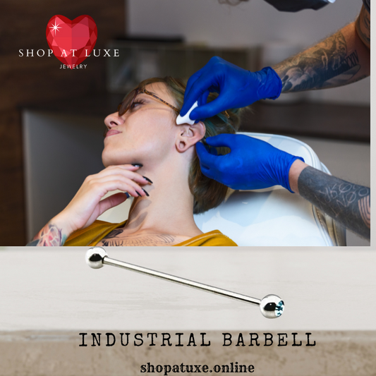 14g 1 3/8 CZ Industrial Barbell