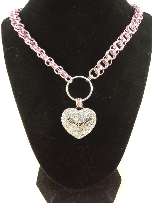 Juicy Couture Heart Captive Discreet Sub Necklace