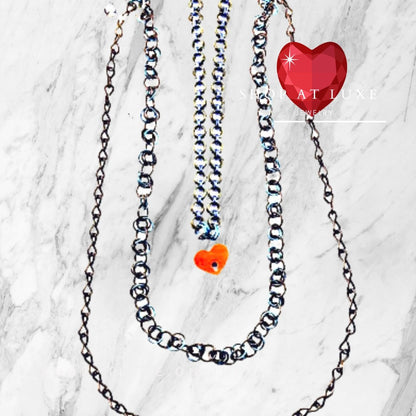 Leather Pride Day Collar And Partner Belt Chain With Key