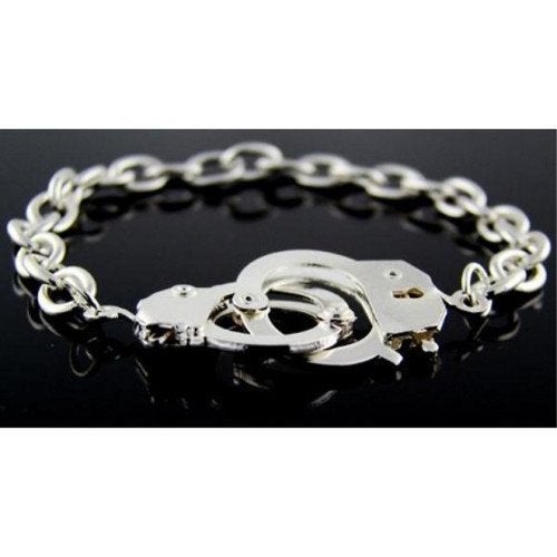 MENS Working Handcuff Steel Bracelet