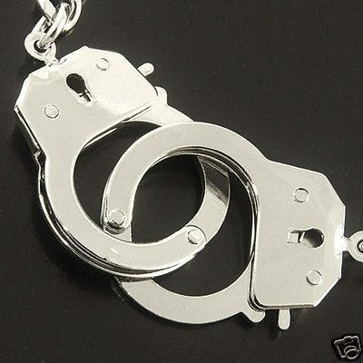 MENS Working Handcuff Steel Bracelet