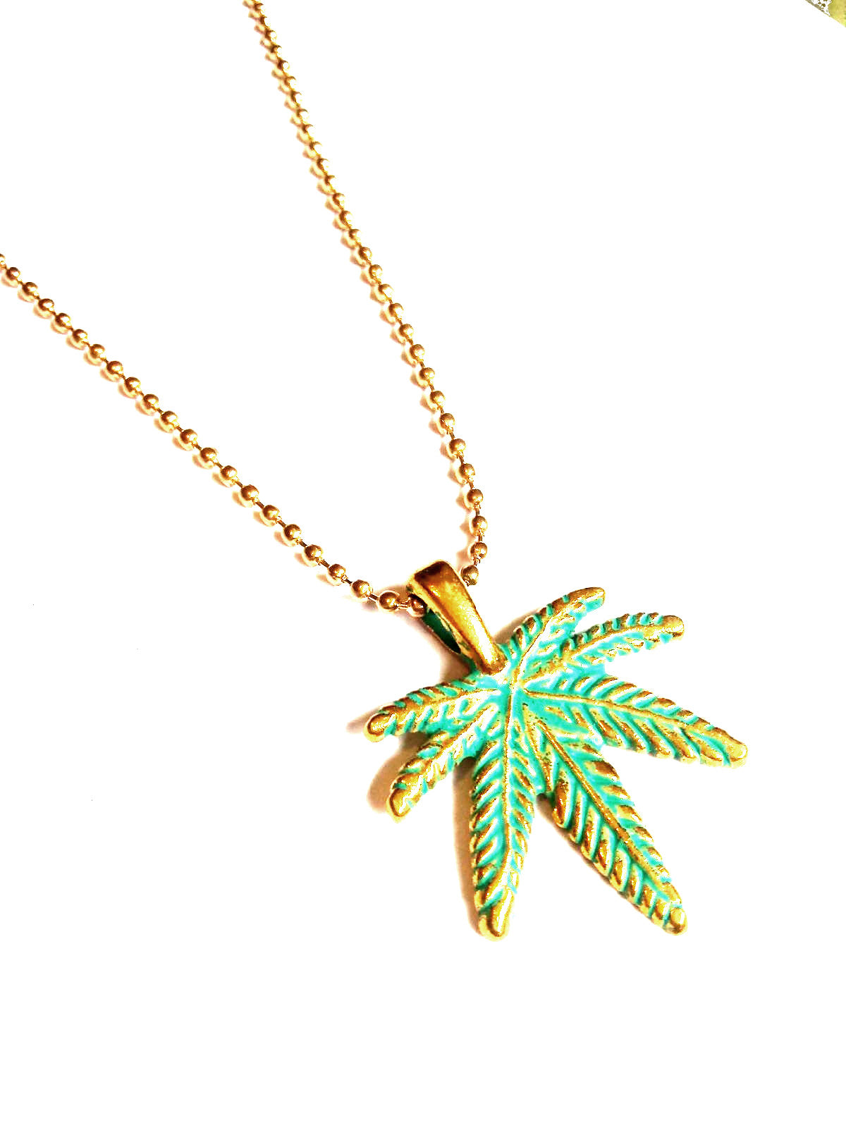 Marijuana Leaf Necklace