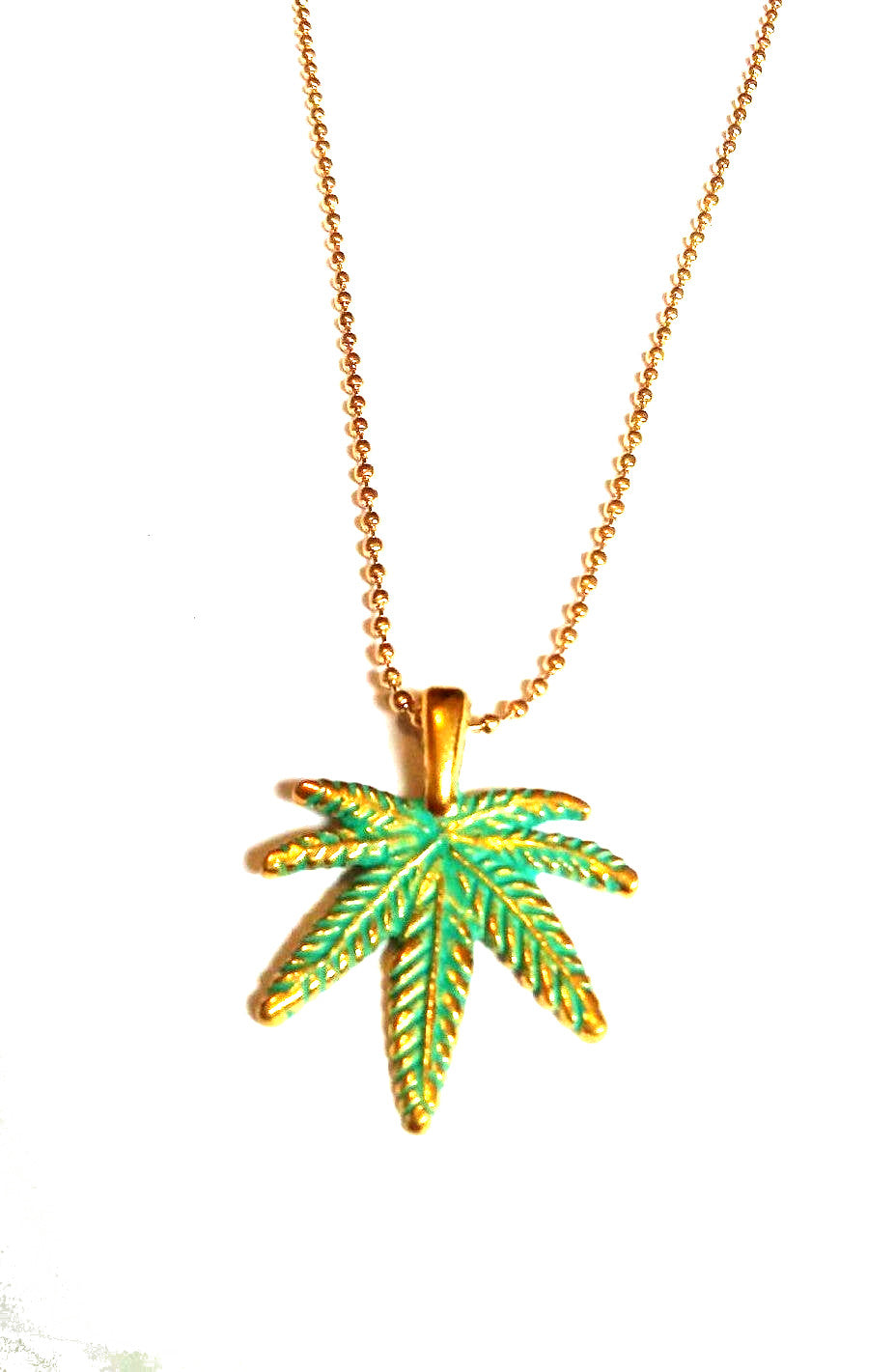 Marijuana Leaf Necklace