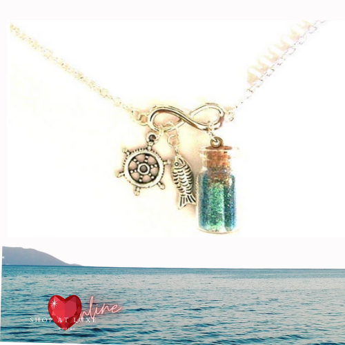 Message In A Bottle Infinity Necklace