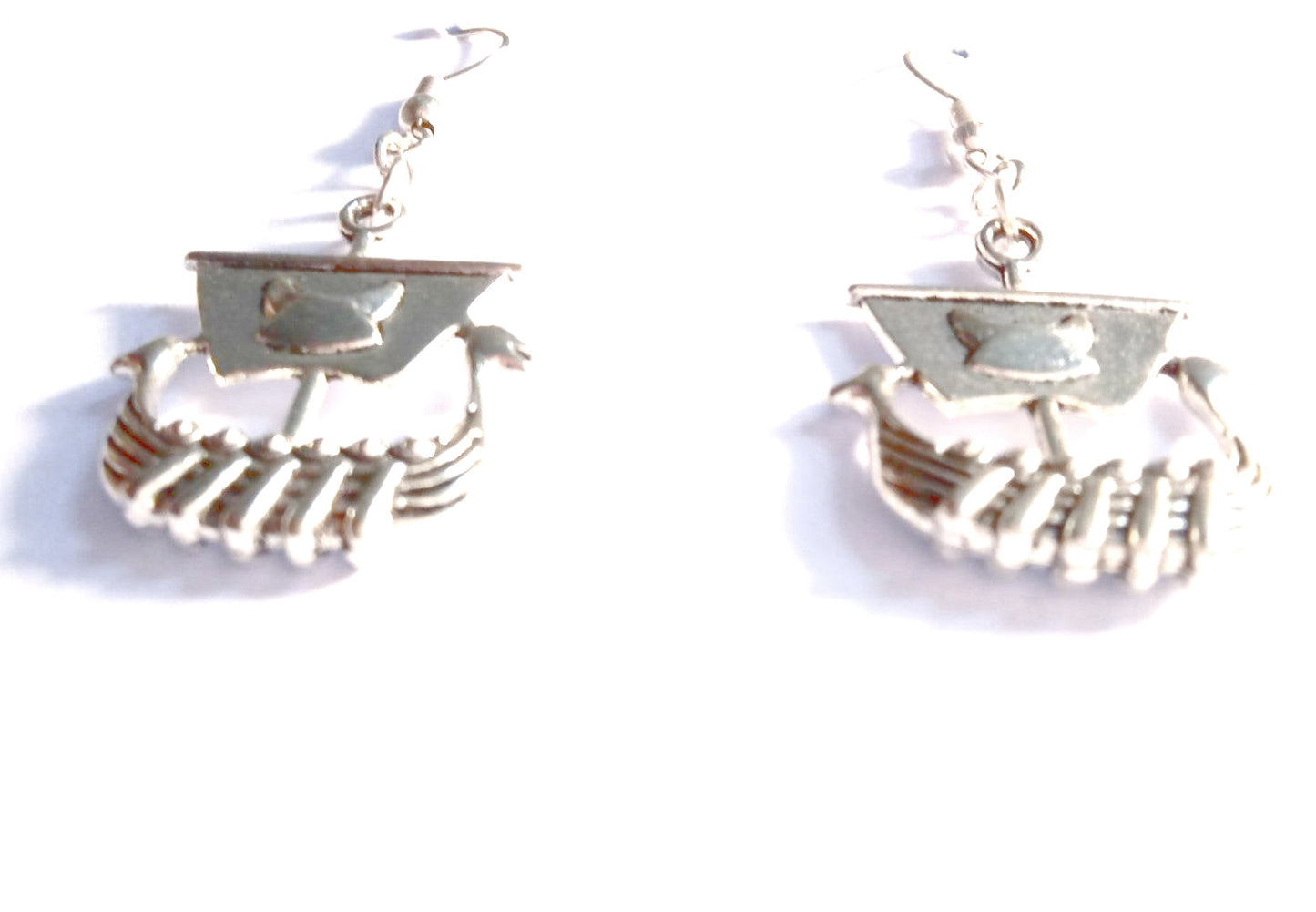 Mini Viking Nordic Ship Earrings