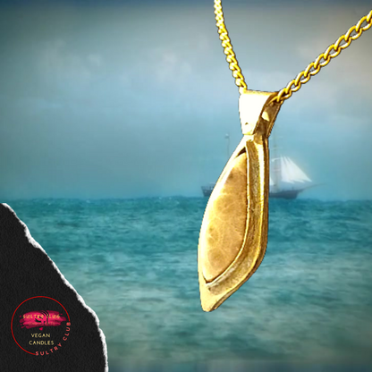 Natural Michigan Petoskey Stone Necklace