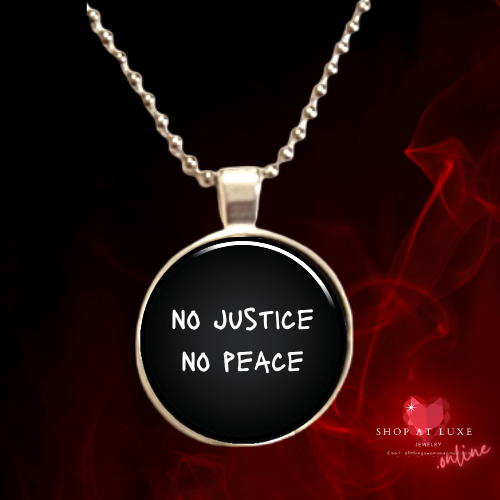 No Justice No Peace Protest Necklace