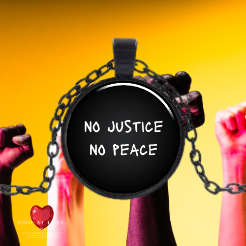 No Justice No Peace Protest Necklace