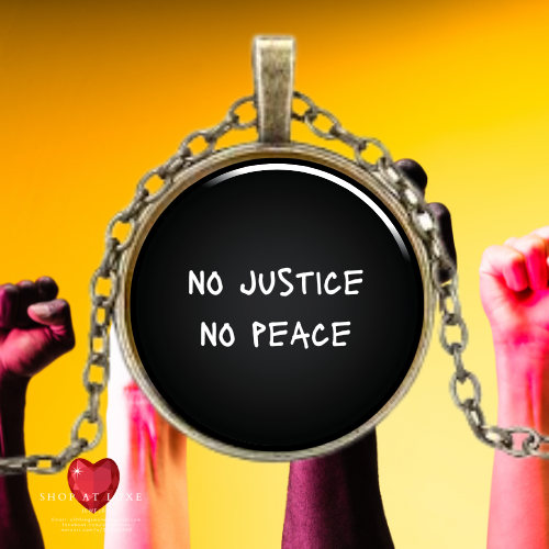 No Justice No Peace Protest Necklace