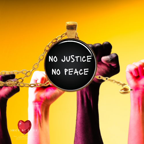 No Justice No Peace Protest Necklace