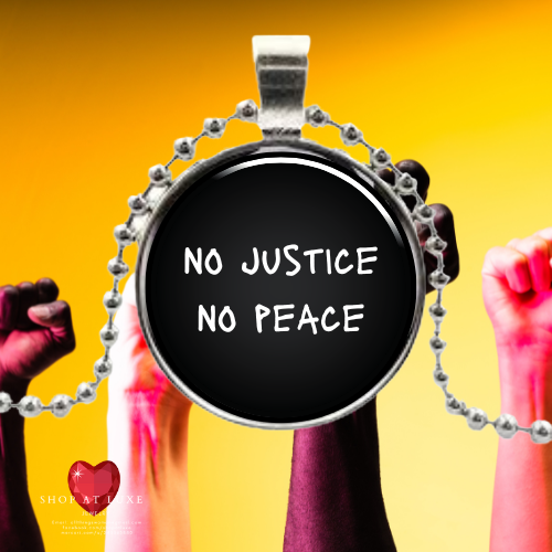 No Justice No Peace Protest Necklace