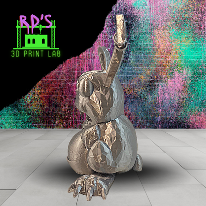 NOT YOUR AVERAGE BUNNY (SILVER) 3D PRINT WITH SECRET COMPARTMENT