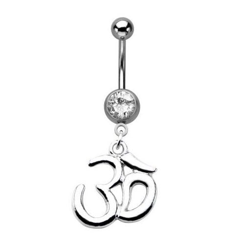 Ohm Charm 14g Steel Belly Ring