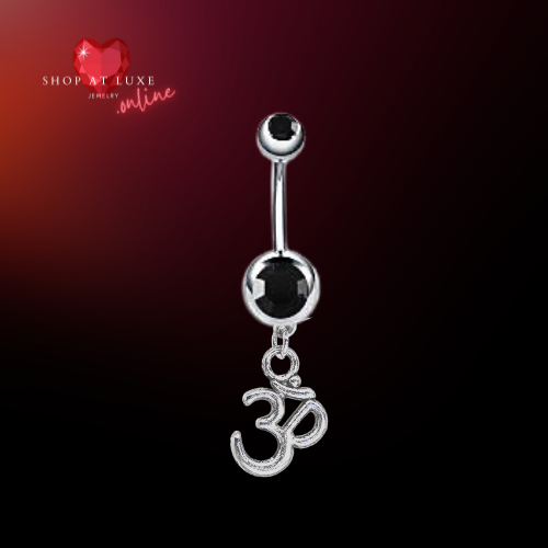 Ohm Charm 14g Steel Belly Ring