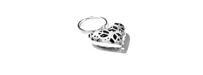 Peace And Love Keychain And Heart Pendant