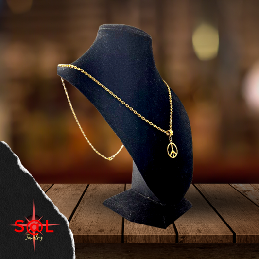 Peace Sign Fashion Necklace