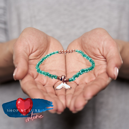 Whale Of A Tail Petite Beaded Charm Bracelet